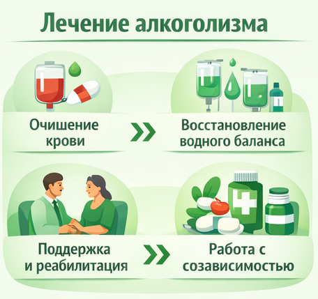 лечение алкоголизма в Краснослободске Мордовия этапы